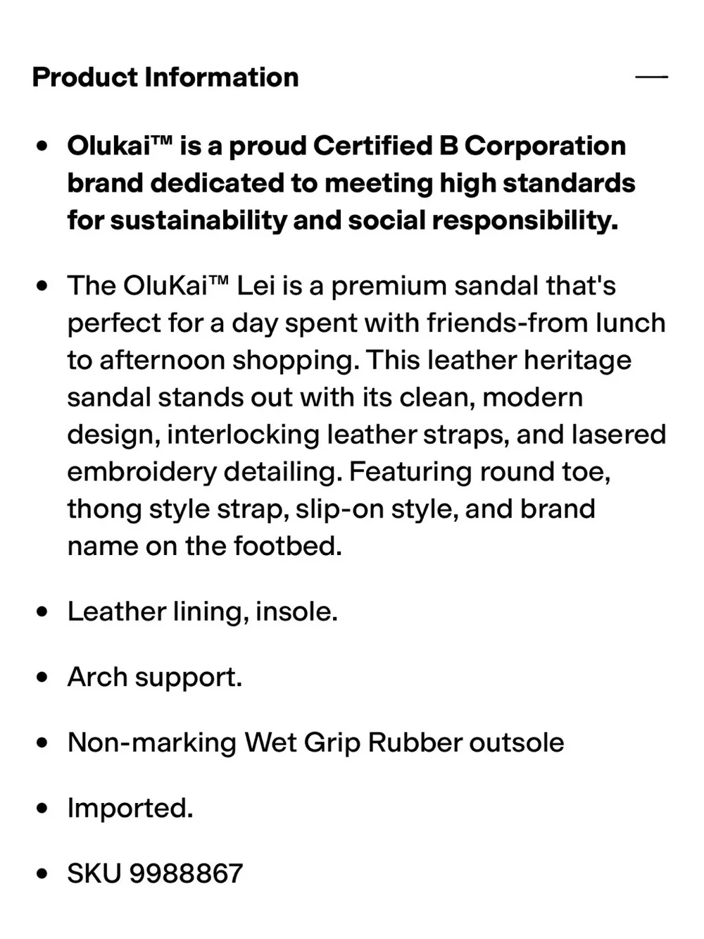 OluKai Lei Braided Leather Thong Sandals / Flip Flops - Black Size 8 - Picture 4 of 14